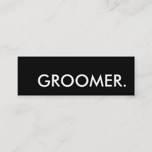groomer. carte perforée de fidélité