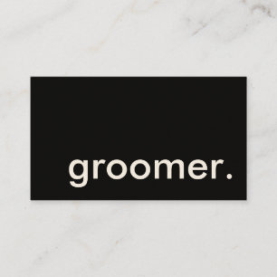 groomer. carte perforée de fidélité