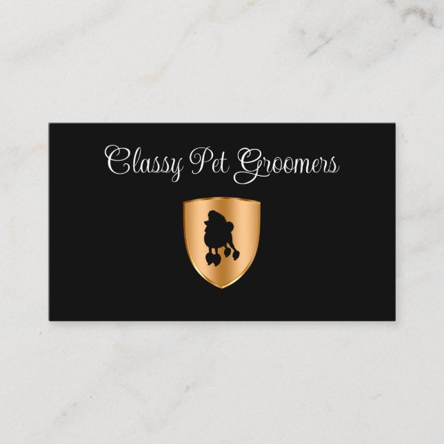 Groomer pour animaux de compagnie classique Cartes (Devant)