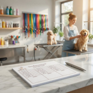 Groomer’s Notes & Pet Client Tracking Notepad