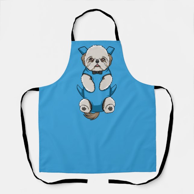Grooming Apron Front Dog Carrier - Shih Tzu (Front)