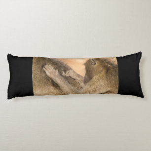 Grooming baboons body pillow