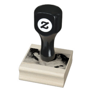 Grooming baboons rubber stamp