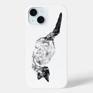 Grooming Cat, Quiet Protection iPhone 15 Case