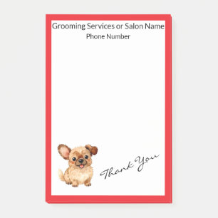 Grooming Dog Personalized Luxury Modern Collection Post-it Notes