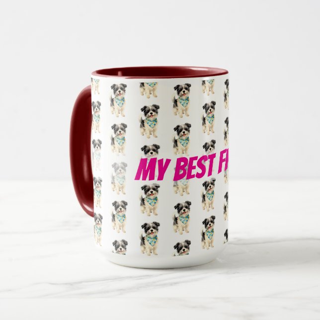 Grooming Dog Personalized Luxury Trendy Collection Mug (Front Left)