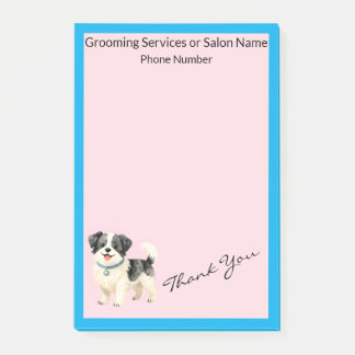 Grooming Dog Personalized Modern Collection Post-it Notes