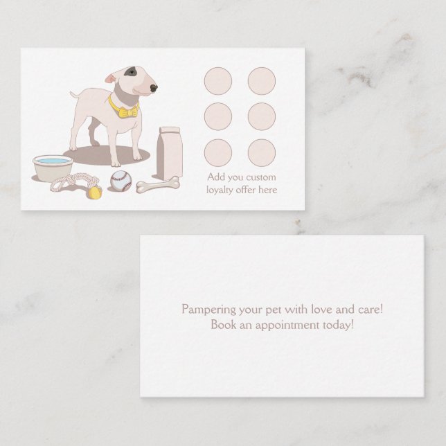 Grooming loyalty card (Front/Back)