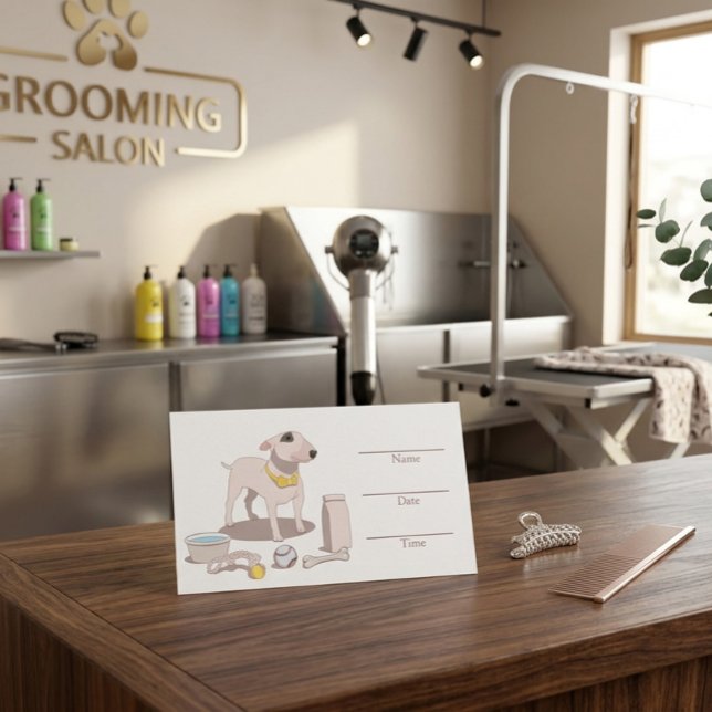 Grooming salon customizable appointment card (Creator Uploaded)