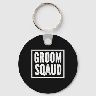 Grooms Bachelor Crew Party Squad Team Groom 1 Keychain
