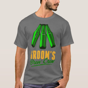 Grooms Brew Crew groomsman Funny Beer Team Bachelo T-Shirt
