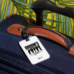 Groom's Crew Bachelor Party Groomsmen Gift Luggage Tag