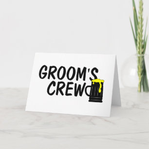 Grooms Crew Card