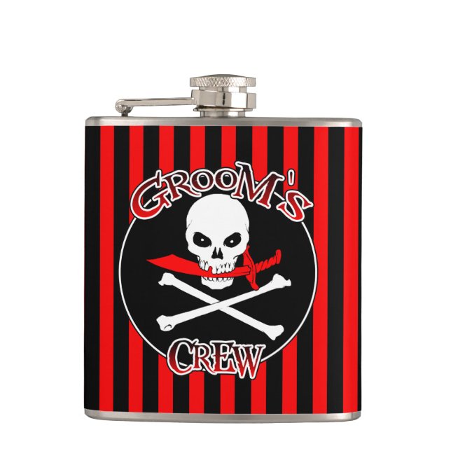 Groom's Crew Flask (Front)