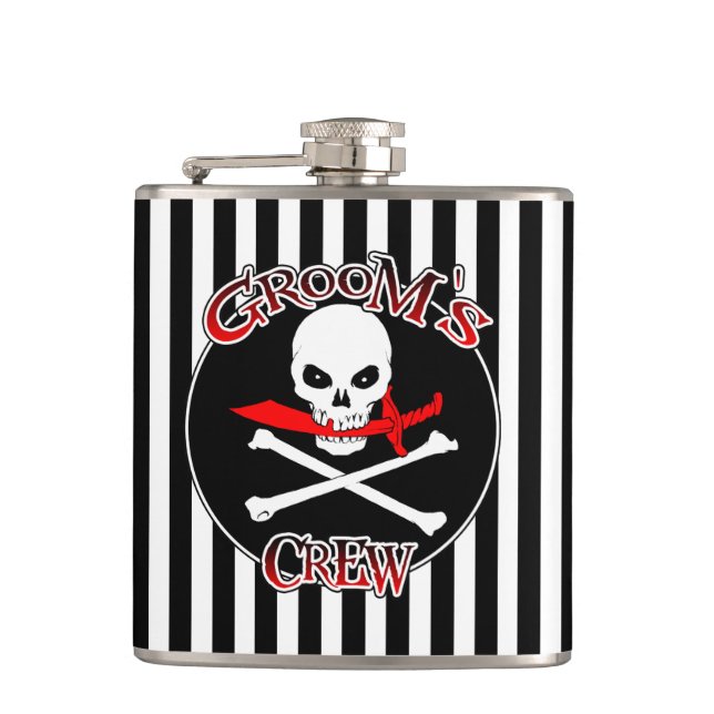 Groom's Crew Flask (Front)