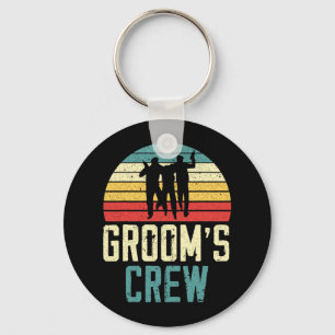 Grooms' Crew Groom Squad Stag Night Bachelor Party Keychain