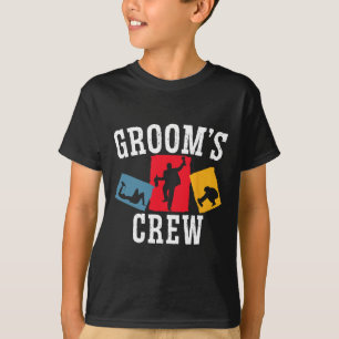 Grooms' Crew Groom Squad Stag Night Bachelor Party T-Shirt