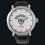 Groom's Crew - Modern Groomsmen Bachelor Party  Watch<br><div class="desc">Groom's Crew offers modern timepieces for every groomsman in your party. Find the perfect gift for your bachelor party and choose from our selection of stylish and comfortable watches. Make a statement with Groom's Crew and give the perfect gift.</div>