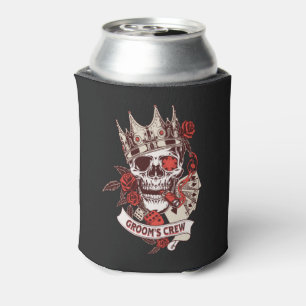 Groom's Crew Skull Bachelor Party Can Cooler