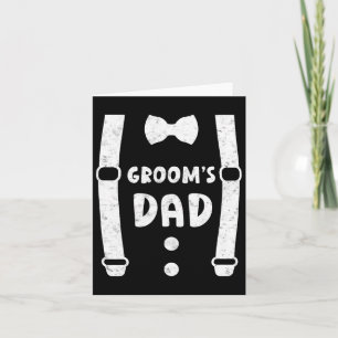 Groom's Dad Father Of The Groom Funny Tee Wedding  Card