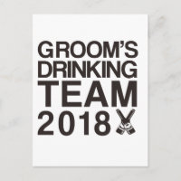 Groom's drinking team 2018