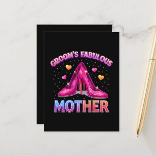 Groom's Fabulous Mother Mom Of The Groom Announcement Postcard