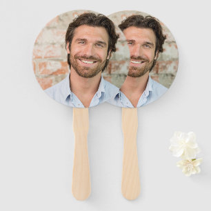 Groom's Face Stick Fun Bachelorette Party Idea Hand Fan