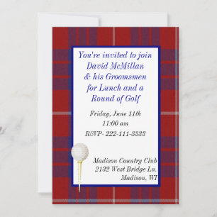 Groom's Golf Invitation