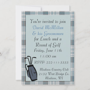Groom's Golf Party Invitation