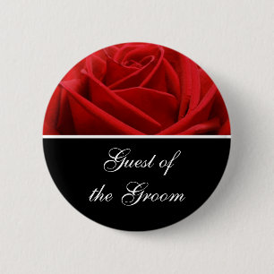 Groom's Guest Wedding Reception Identification 2 Inch Round Button