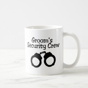 Grooms Security Crew Handcuffs Coffee Mug