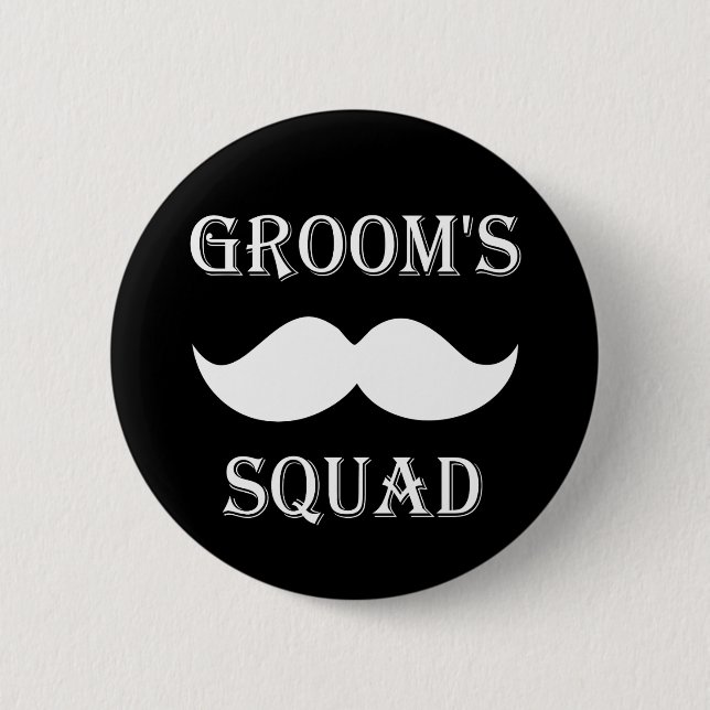 Groom's Squad button (Front)