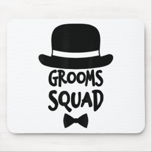 Grooms Squad Shirt White For Bachelor Party _1  Mouse Pad