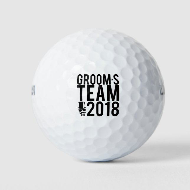 Groom's team 2018 golf balls (Front)