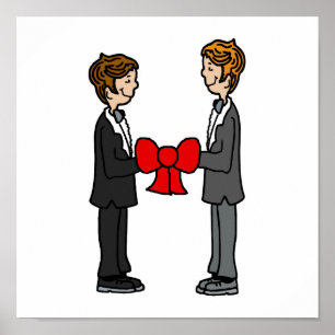 Grooms Tie the Knot Poster