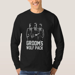 Groom's Wolf Pack Groomsmen Matching Bachelor Part T-Shirt