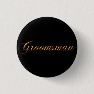 Groomsman 1 Inch Round Button