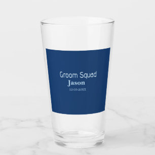 groomsman bachelorette party add name modern simpl glass