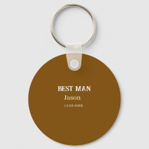 groomsman bachelorette party add name modern simpl keychain