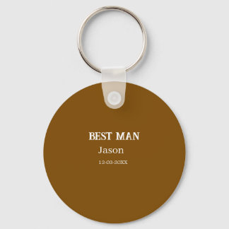 groomsman bachelorette party add name modern simpl keychain
