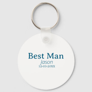 groomsman bachelorette party add name modern simpl keychain