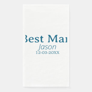 groomsman bachelorette party add name modern simpl napkin