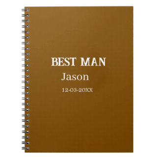 groomsman bachelorette party add name modern simpl notebook