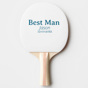 groomsman bachelorette party add name modern simpl ping pong paddle