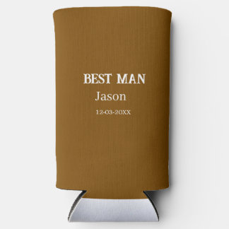 groomsman bachelorette party add name modern simpl seltzer can cooler