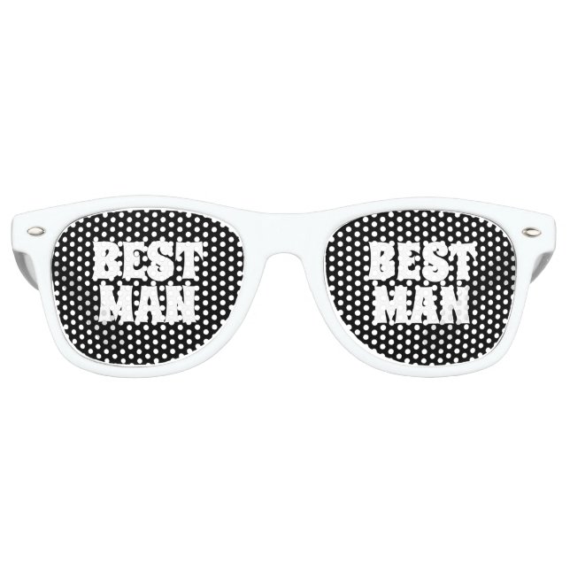 Groomsman Best Man Party Favour Wedding Gift   Retro Sunglasses (Front)