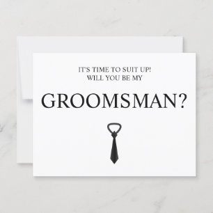  Groomsman Card, Groomsmen & Best Man Proposal,  Postcard