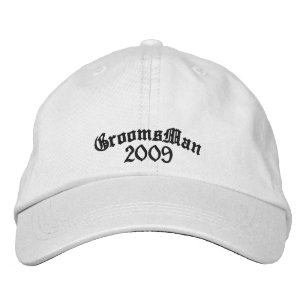 Groomsman Change to Current Year Embroidered Hat