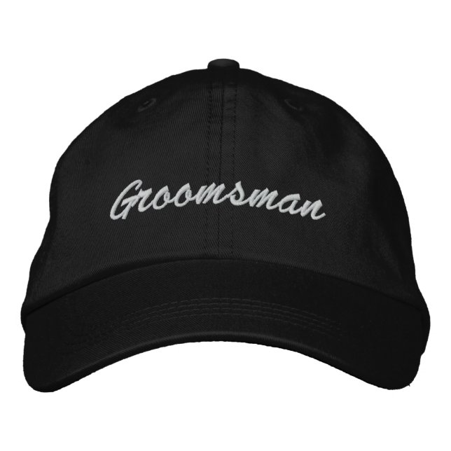 Groomsman Embroidered Hat (Front)