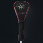 Groomsman Gift Elegant Monogram Name Cool Classic Golf Head Cover<br><div class="desc">Groomsman Groomsmen Gift Elegant Monogram Name Cool Classic Black Golf Head Cover Driver Cover. Adds that extra special touch with a monogrammed initial, name, and date, especially for your groomsman gift. Click personalize this template to customize it with the Groomsman's monogram last name initial, first name, and the date quickly...</div>